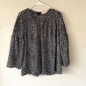 Women’s Michael Kors black and white blouse